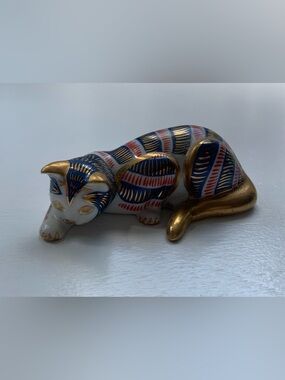 Franklin Mint Curio Cabinet Cat Collection Imari Porcelain Taiwan Vtg 1988